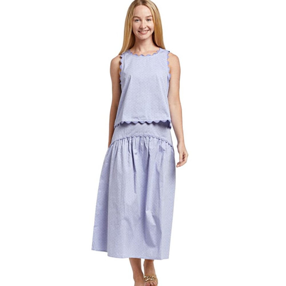 Quinn Top - Blue Dot